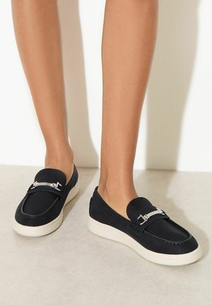 REGULAR FIT - SNAFFLE DETAIL COMFORT CASUAL LOAFER - Pantofi slip-on - navy
