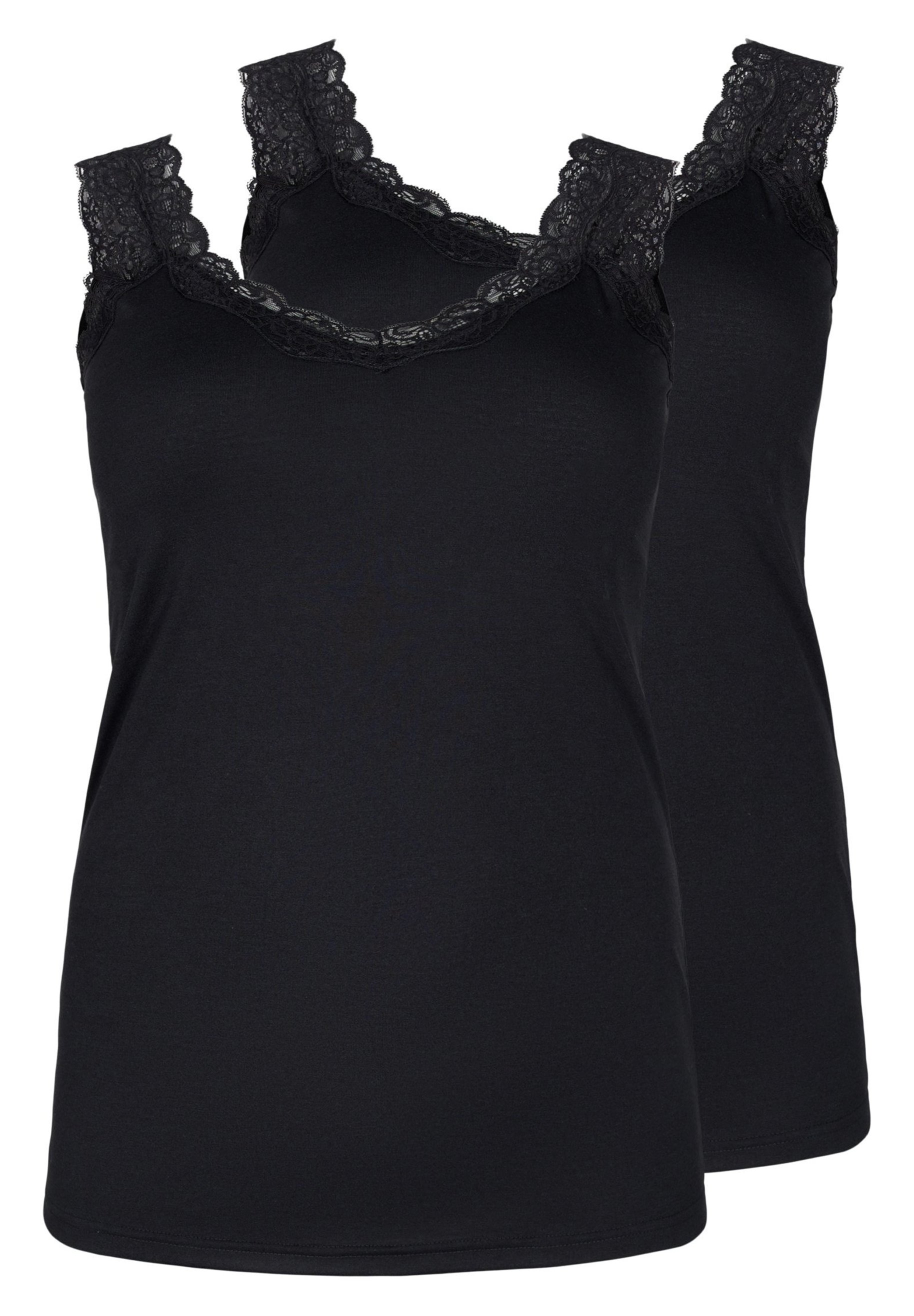 ONLY Damen Onlchoice S/L 2-Pack Top Box JRS – 2 Tanktops Im Set (95% Baumwolle, 5% Elasthan)