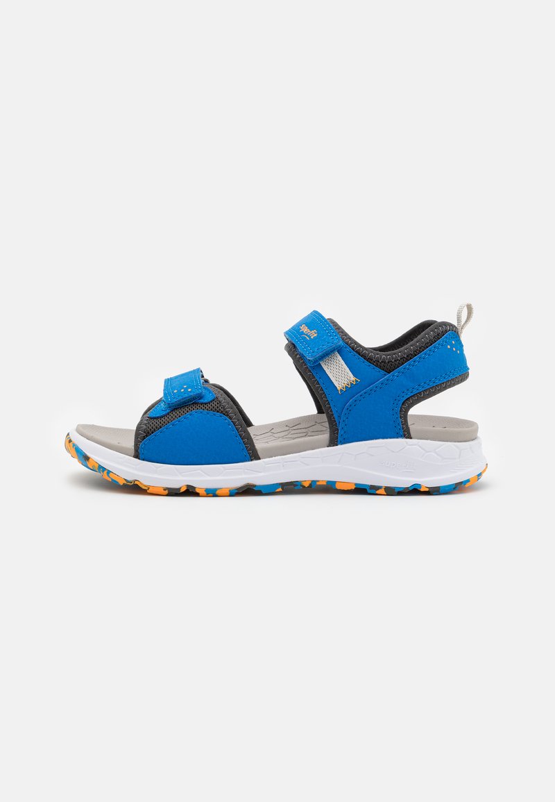 Superfit CRISS CROSS UNISEX - Vaellussandaalit - blau/orange