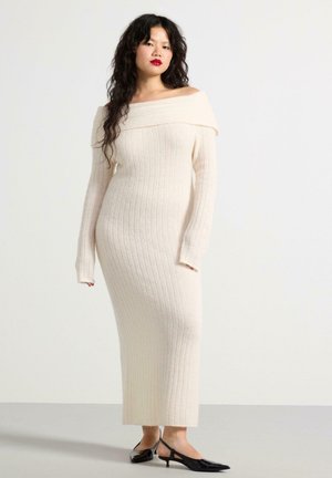 Lindex Pletené šaty - off white