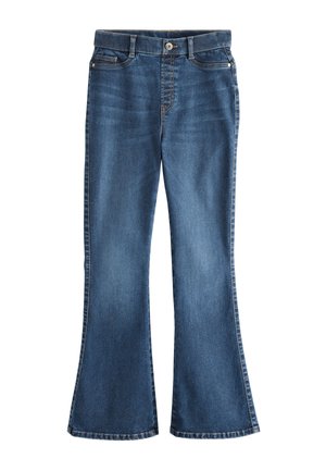 Next, HIGH RISE FLEXI FIT  - Jean flare - mid blue