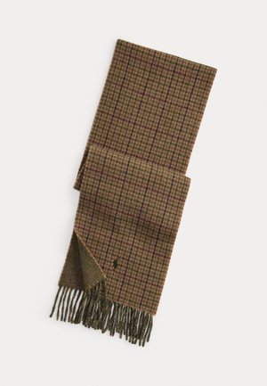 REVERSIBLE BLEND - Scarf - olive check