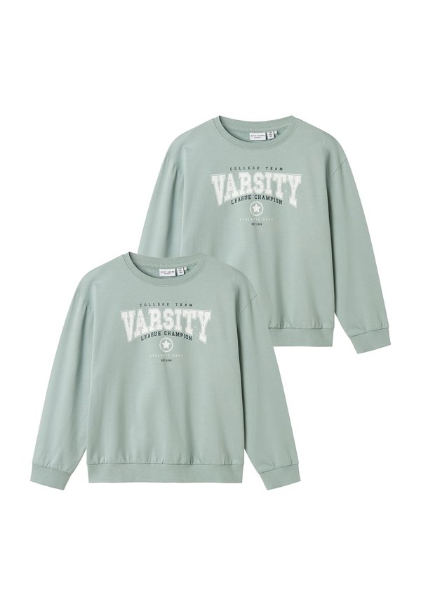 2ER-SETBEQUEMES RUNDHALS COOLES DESIGN - Sweatshirt - grün