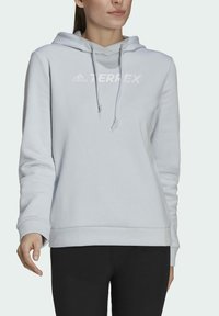 adidas Performance Mikina s kapucí - blue