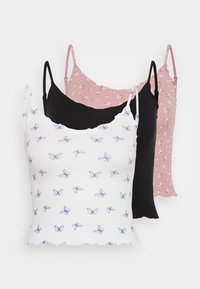 LETTUCE 3 PACK - Linne - pink/black