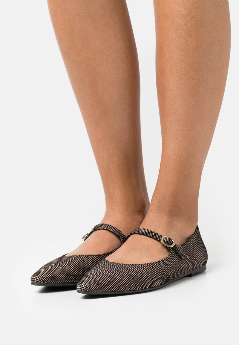 Pretty Ballerinas TYRA Ankle strap ballet pumps bolton/grey