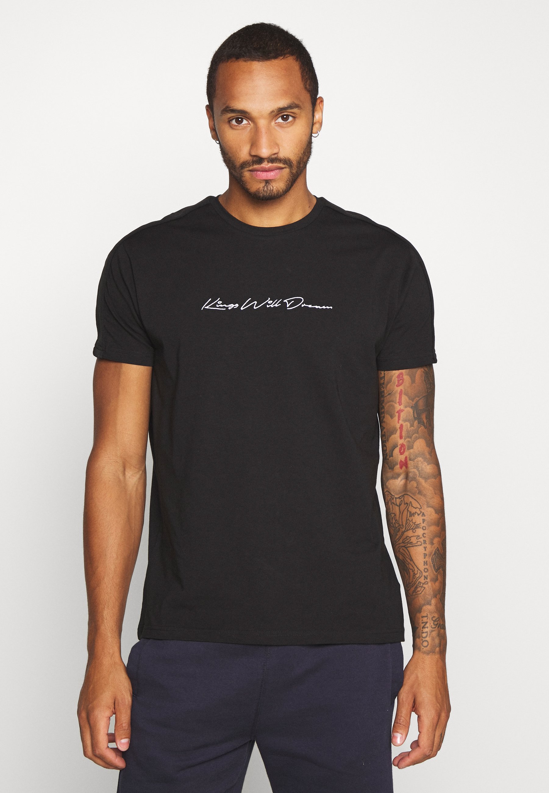 Kings Will Dream MLORTON T shirts med print black Kings Will Dream MLORTON - T-shirts med print - black
