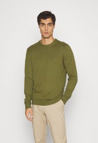 Tommy Hilfiger - PIMA ORG CREW NECK - Trui - putting green Miniatuurafbeelding 1