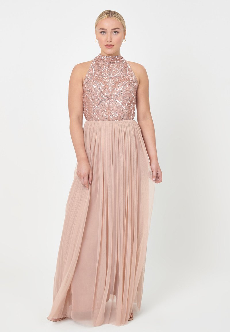 BEAUUT EMBELLISHED SEQUINS - Abiti per occasioni speciali - taupe blush