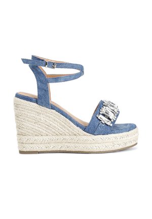 Sandali con plateau - turquoise