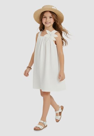 Denokids, BEKLEIDUNG 3D FLOWER - Vapaa-ajan mekko - white