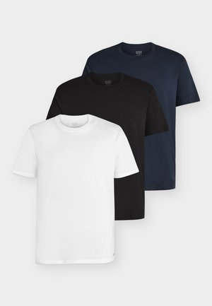3 PACK - T-Shirt basic - black/blue
