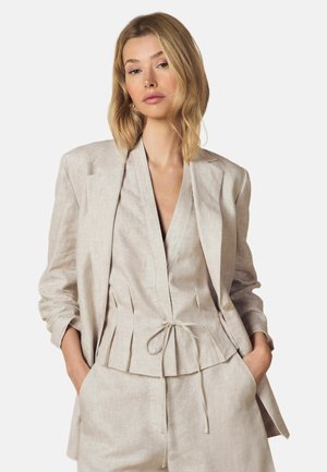 Falconeri SLIM FIT - Veste sans manches - natural
