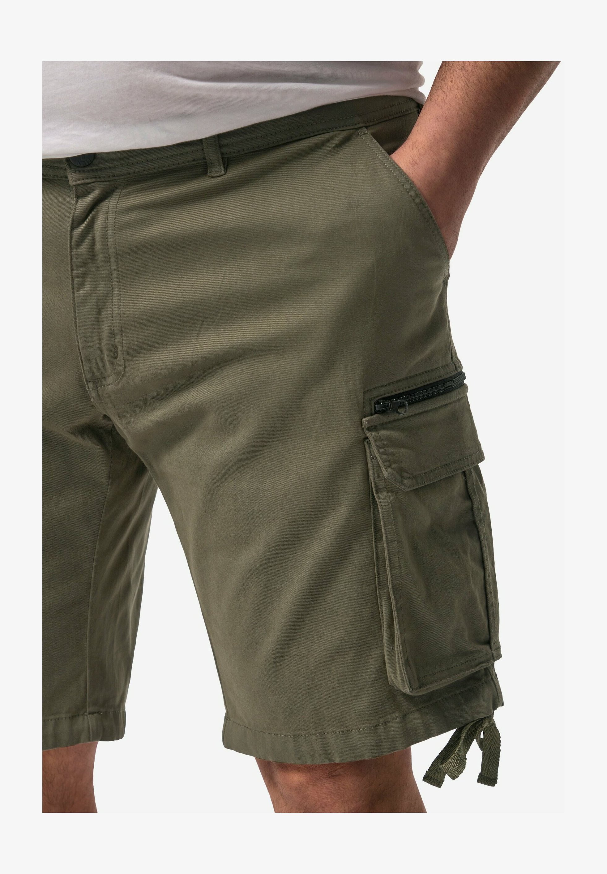 Pantaloni Cargo Bermuda Da Uomo In Cotone – Vita Elastica Con Cintura E Tasche Profonde, Comodi Per Ogni Avventura!