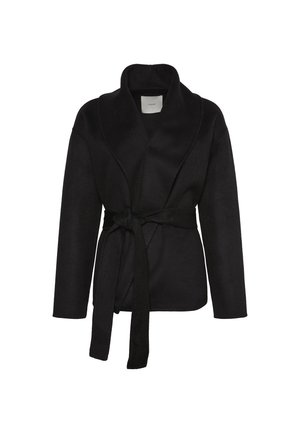 Calvin Klein, SHAWL HIP LENGHT COAT - Κοντό παλτό - black
