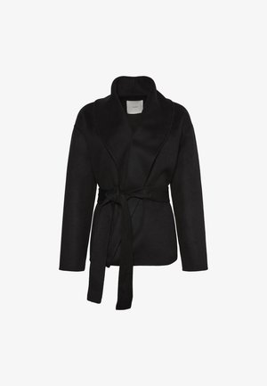 Calvin Klein, SHAWL HIP LENGHT COAT - Κοντό παλτό - black