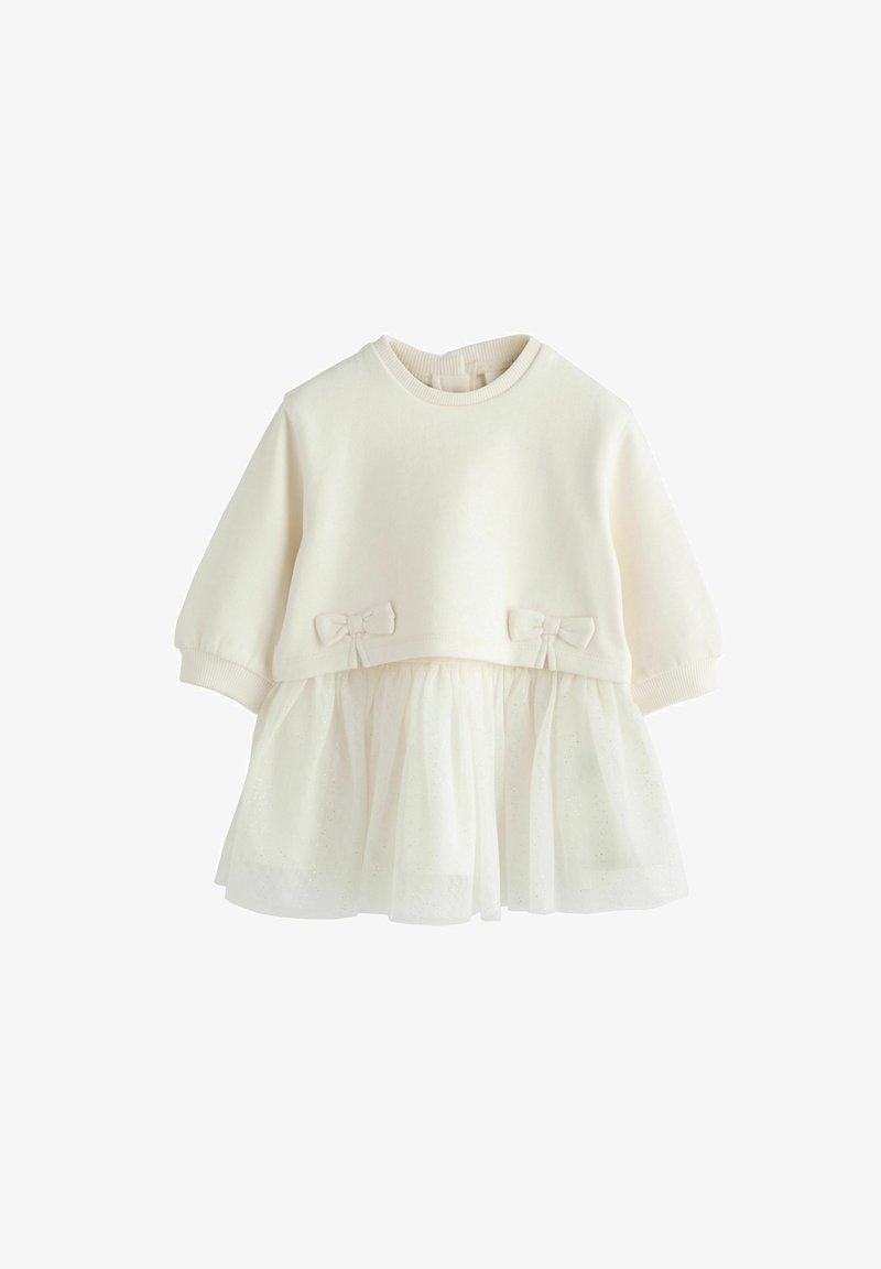 Next Robe de jour - white sparkle mesh