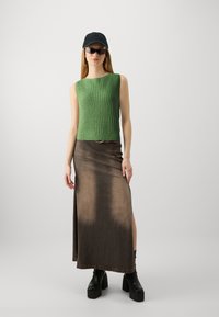 Abercrombie & Fitch BARE SHAKER TANK - Débardeur - jade green