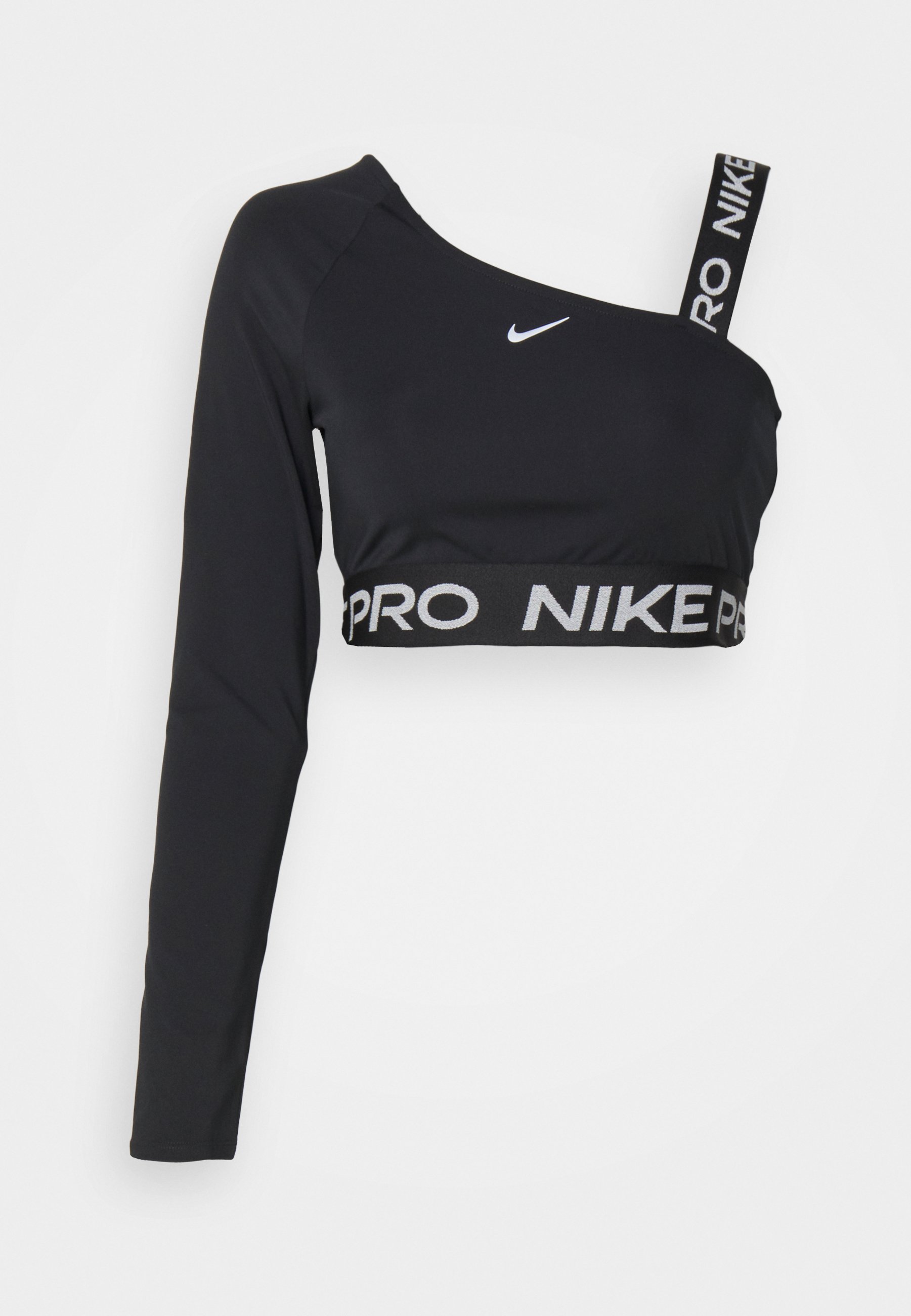 black long sleeve nike crop top
