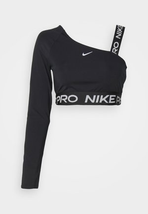 Nike Performance, SHINE CROP - Camiseta de manga larga - black
