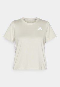 TRAIN ESSENTIALS 3STRIPES WORKOUT - Camiseta deportiva - alumina/white