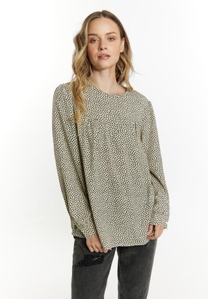 LANGARM - Camicetta - beige schwarz