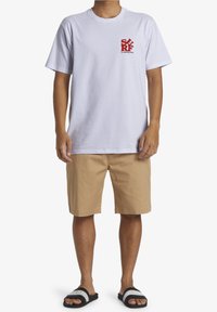 Quiksilver Triko s potiskem - white
