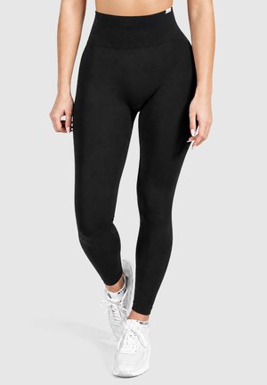 Smilodox AMAZE PRO SCRUNCH HIGH WAIST SEAMLESS - Tights - schwarz