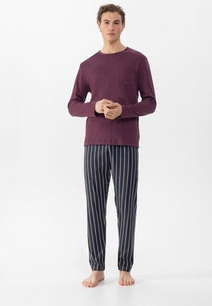 STRIPE SET - Pyjama - kumkum red