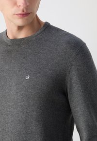 Calvin Klein SWEATER - Džemperis - dark grey heather