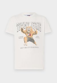 VARSITY NOVELTY TEE UNISEX - T-shirt print - ecru