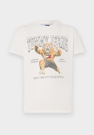 VARSITY NOVELTY TEE UNISEX - T-shirts med print - ecru