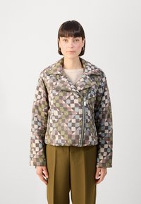 Scotch & Soda QUILTED BIKER JACKET - Lett jakke - multicolor
