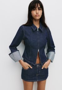 PULL&BEAR Suknja od trapera - dark-blue denim