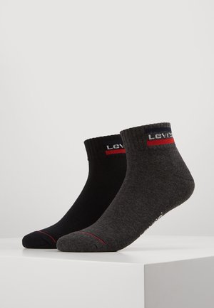 MID CUT LOGO 2 PACK - Socken - mid grey / black