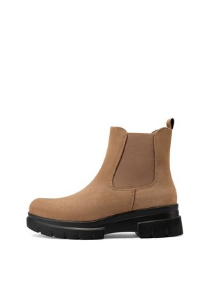 Stivaletti con plateau - marrone