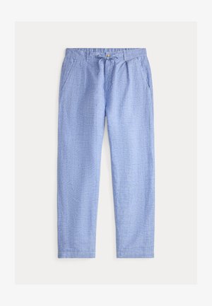 Polo Ralph Lauren, LATEEF RELAXED FIT LINEN PANT - Nohavice - blue white