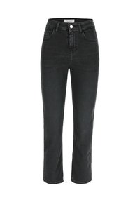 WITH HIGH WAIST - Jeans Straight Leg - dark grey