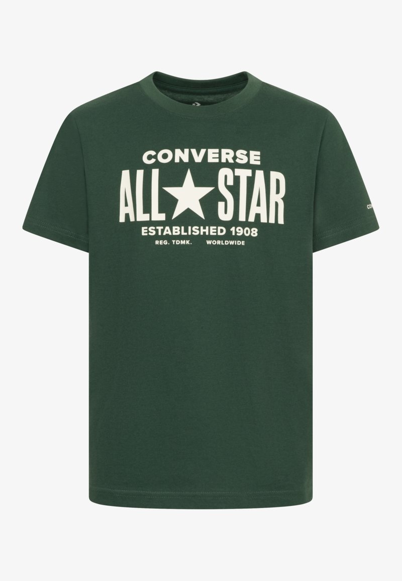 Converse T-shirt print donkergroen Converse T-shirt print donkergroen