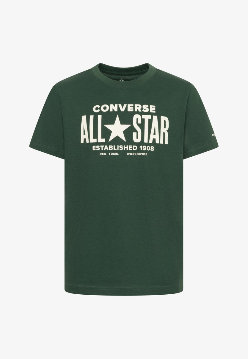 Converse ALL STAR TEE - Printtipaita - green eivy