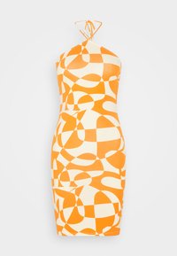 Vestido de malha - yellow dusty light/orange