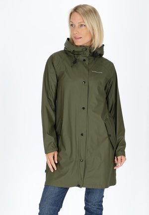 KOSTER LONG W - Regnjacka - dk olive