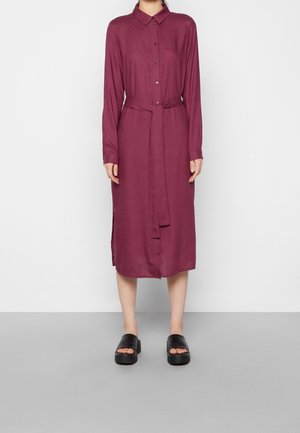 Robe chemise - bordeaux
