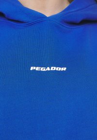 Pegador CLARITA LOGO OVERSIZED HOODIE - Sweatshirt - washed true blue/white