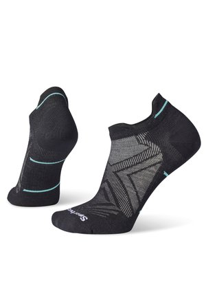 WOMENS RUN CUSHION LOW ANKLE SOCKS - Sportinės kojinės - black