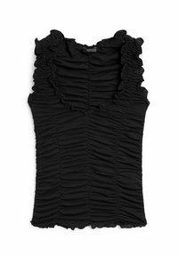 CREASED-EFFECT - Bluse - black