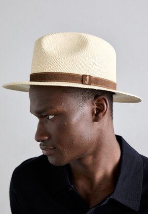 PANAMA QUITO COUNTRY CINTA UNISEX - Hatt - naturale cinta pelle marrone