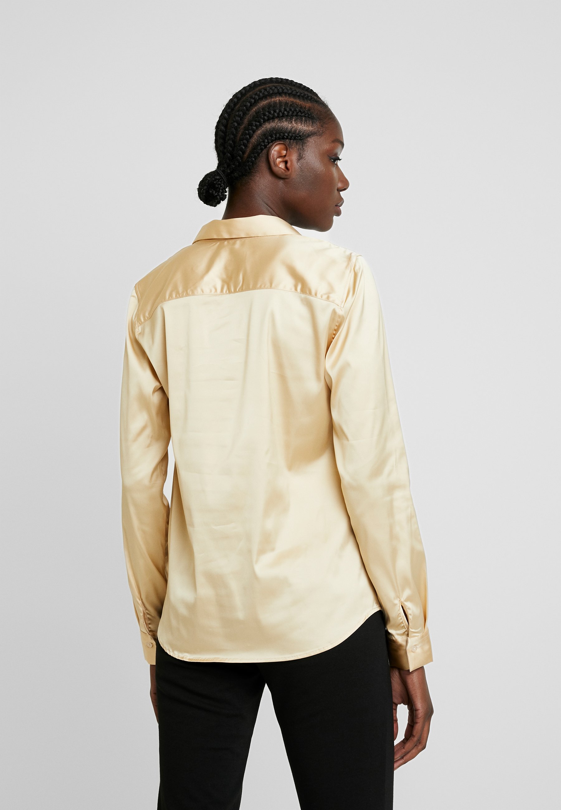 Mos Mosh TILDA FRILL SATIN Skjorte beige Zalando.no Mos Mosh TILDA FRILL SATIN Skjorte beige Zalando.no