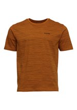 Mazine KEITH STRIPED T - T-Shirt print - brown sugar black/braun