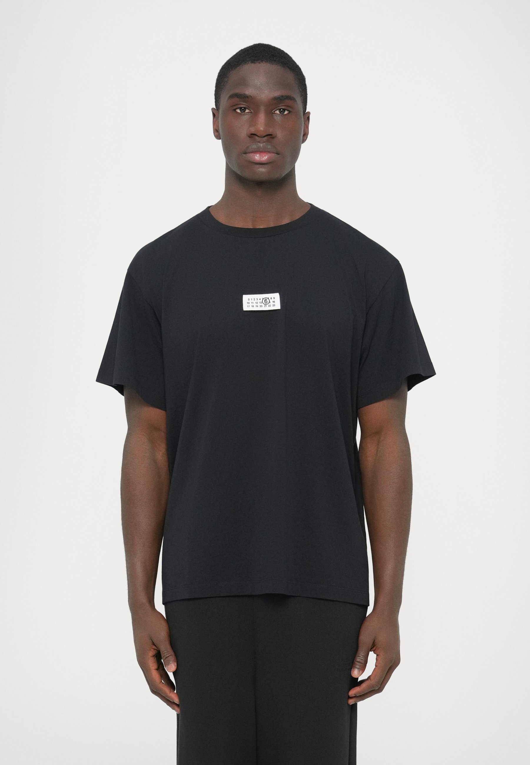 MM6 Maison Margiela Basic T-shirt - black - Zalando.co.uk